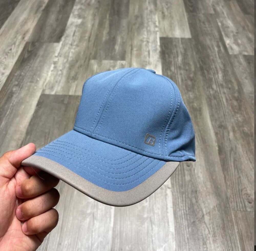 RUSSELL ATHLETIC hat flexfit fitted blue cap - size M